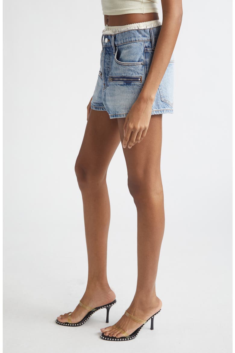 Silk Prestyle Denim Shorts, Alternate, color, AUTHENTIC LIGHT INDIGO