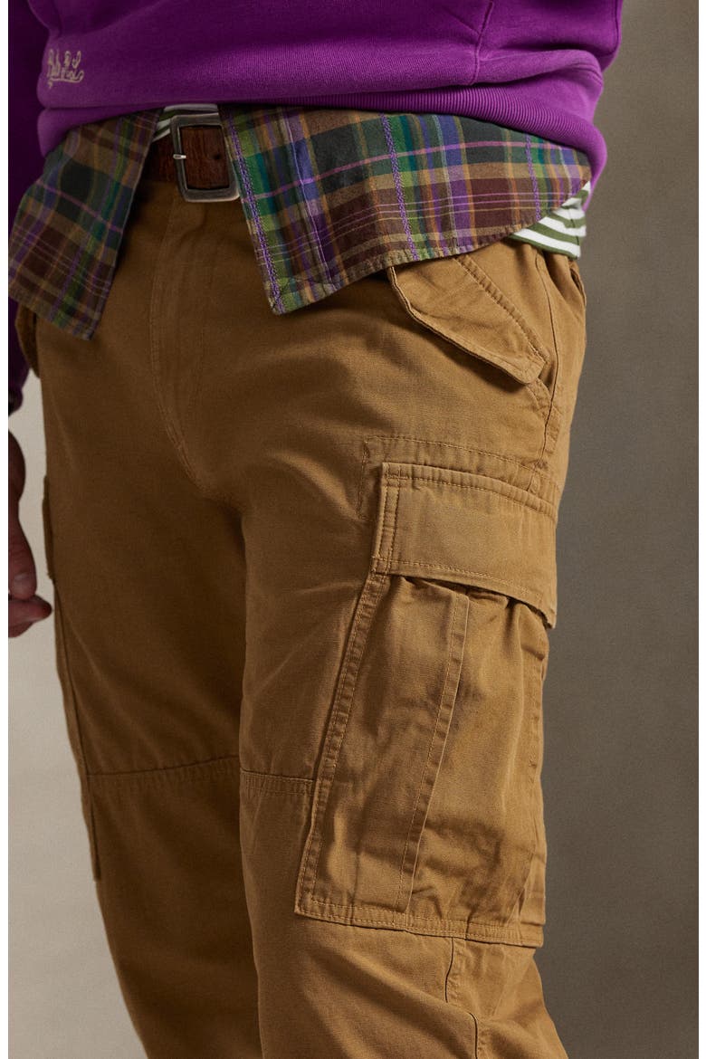 Classic Fit Cotton Canvas Cargo Pants, Alternate, color, SANDSURF