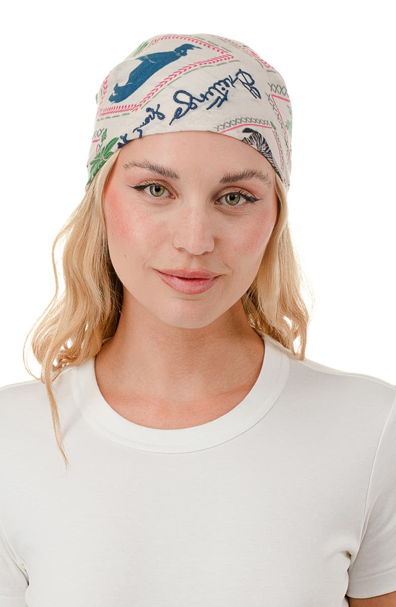 Nicole Miller Safari Bandana, Main, color, Green