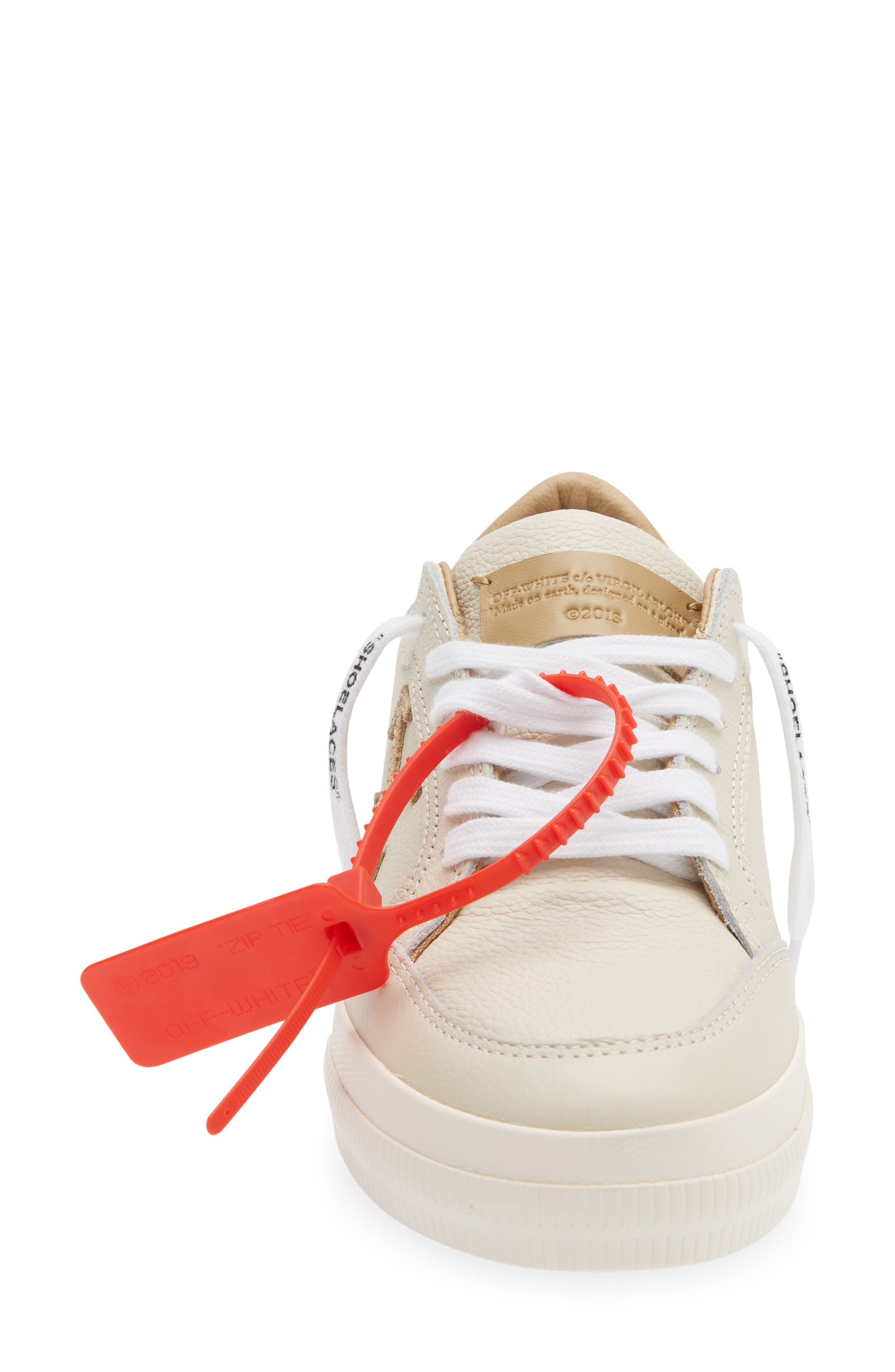 Off-White Low Vulcanized Vintage Sneaker, Alternate, color, Cream - Light Brown
