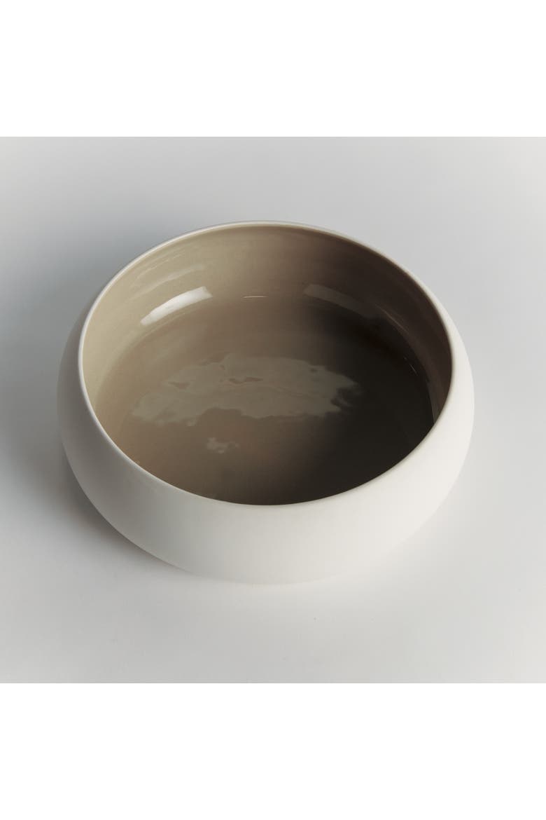 Barclay Butera Sandbar Decorative Bowl - White/Taupe, Alternate, color, White