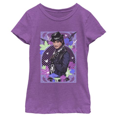 Girl's Descendants Wicked Wonderland Max Framed Portrait  Graphic T-Shirt