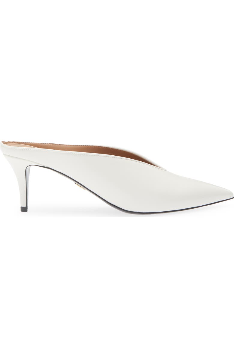 Stella McCartney Brushed Pointed Toe Mule Pump, Alternate, color, White