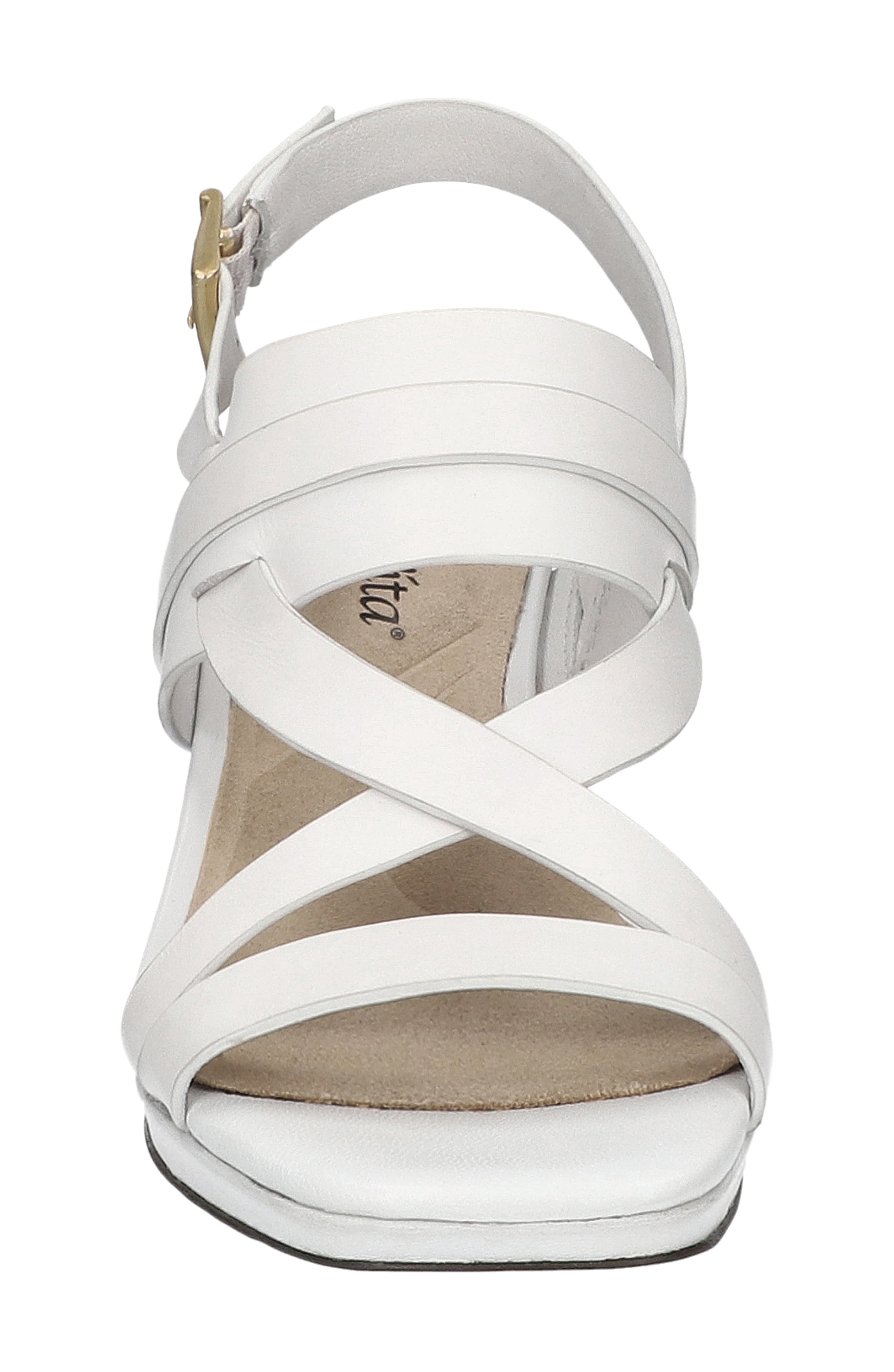 Desoto Slingback Sandal, Alternate, color, WHITE LEATHER