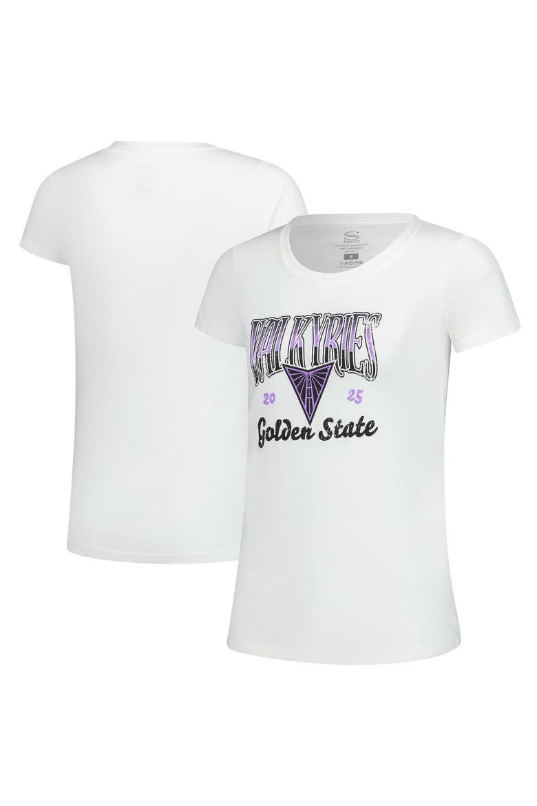 Women's Stadium Essentials White Golden State Valkyries Sky High T-Shirt, Main, color, White
