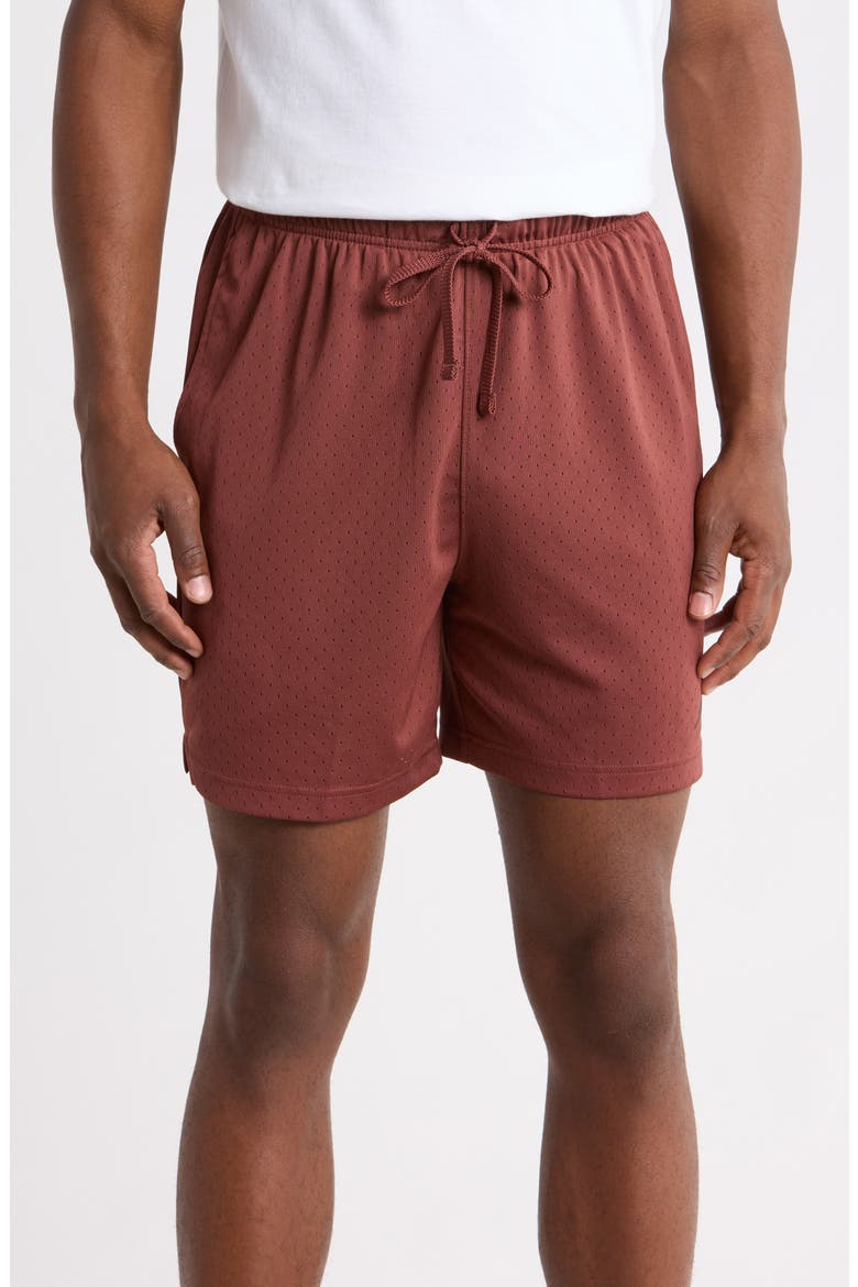 Jordan Dri-FIT Sport Mesh Shorts, Main, color, DARK PONY/ BLACK
