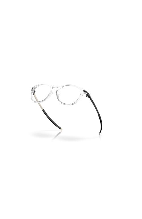 Oakley 50mm Round Optical Glasses In Metallic