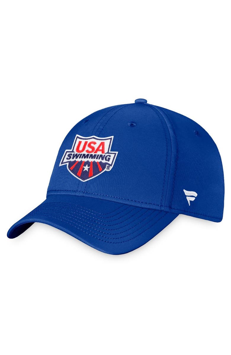 FANATICS Men's Fanatics Branded Royal USA Swimming Flex Fit Hat, Main, color, Royal