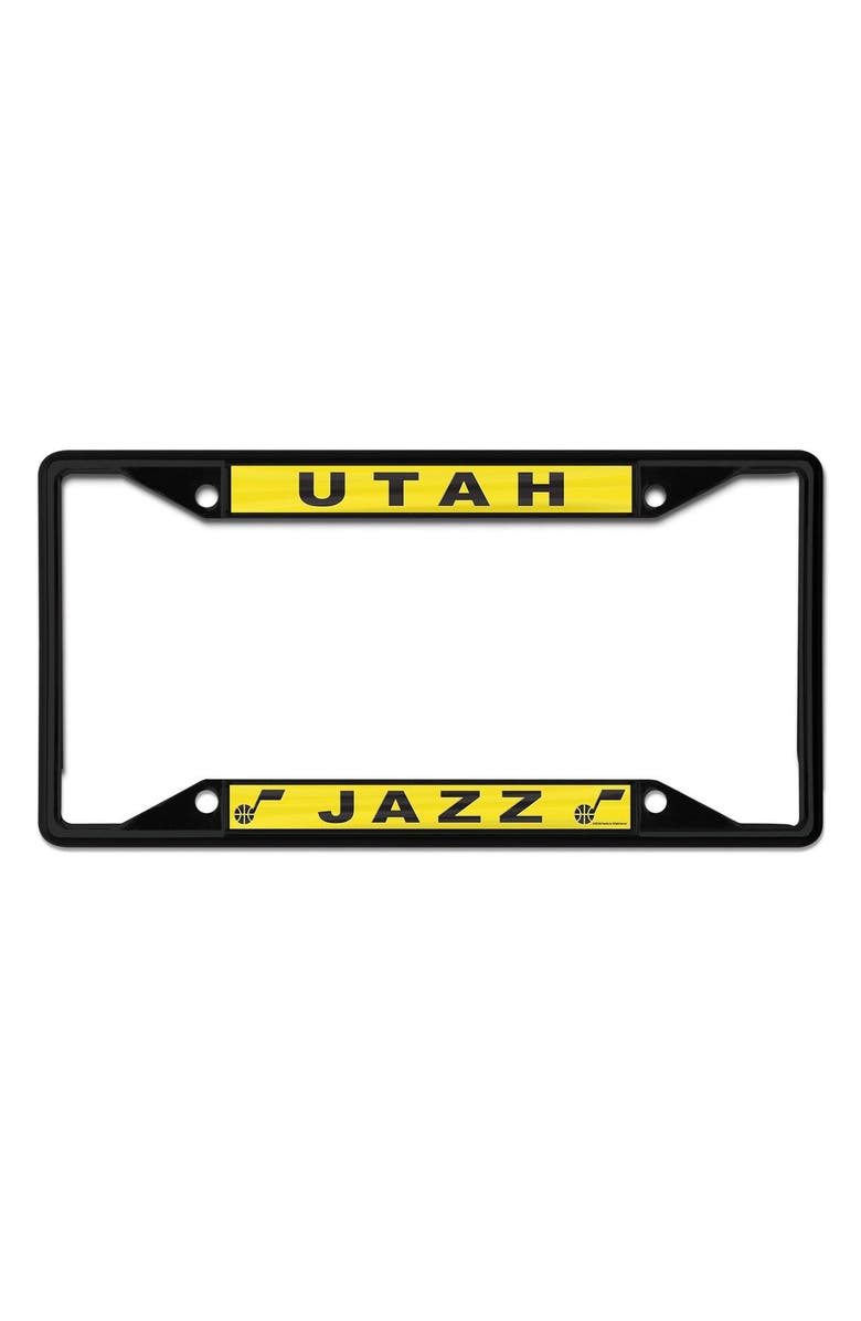WINCRAFT Utah Jazz Chrome Color License Plate Frame, Main, color,