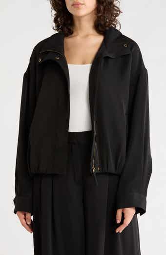 Bubble Hem Bomber Jacket