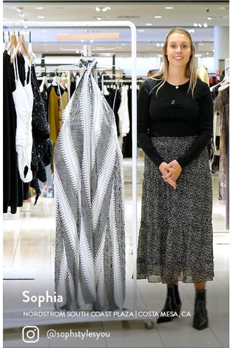 Halter Neck Cover-Up Maxi Dress video