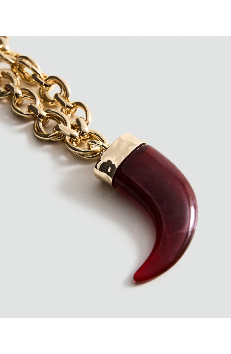 MANGO Resin Pendant Necklace, Alternate, color, Gold