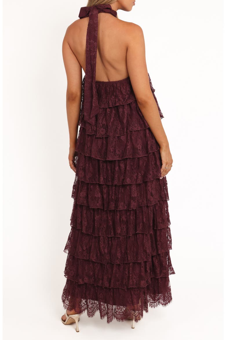 Zoella Ruffle Tiered Maxi Dress, Alternate, color, CHERRY LACE