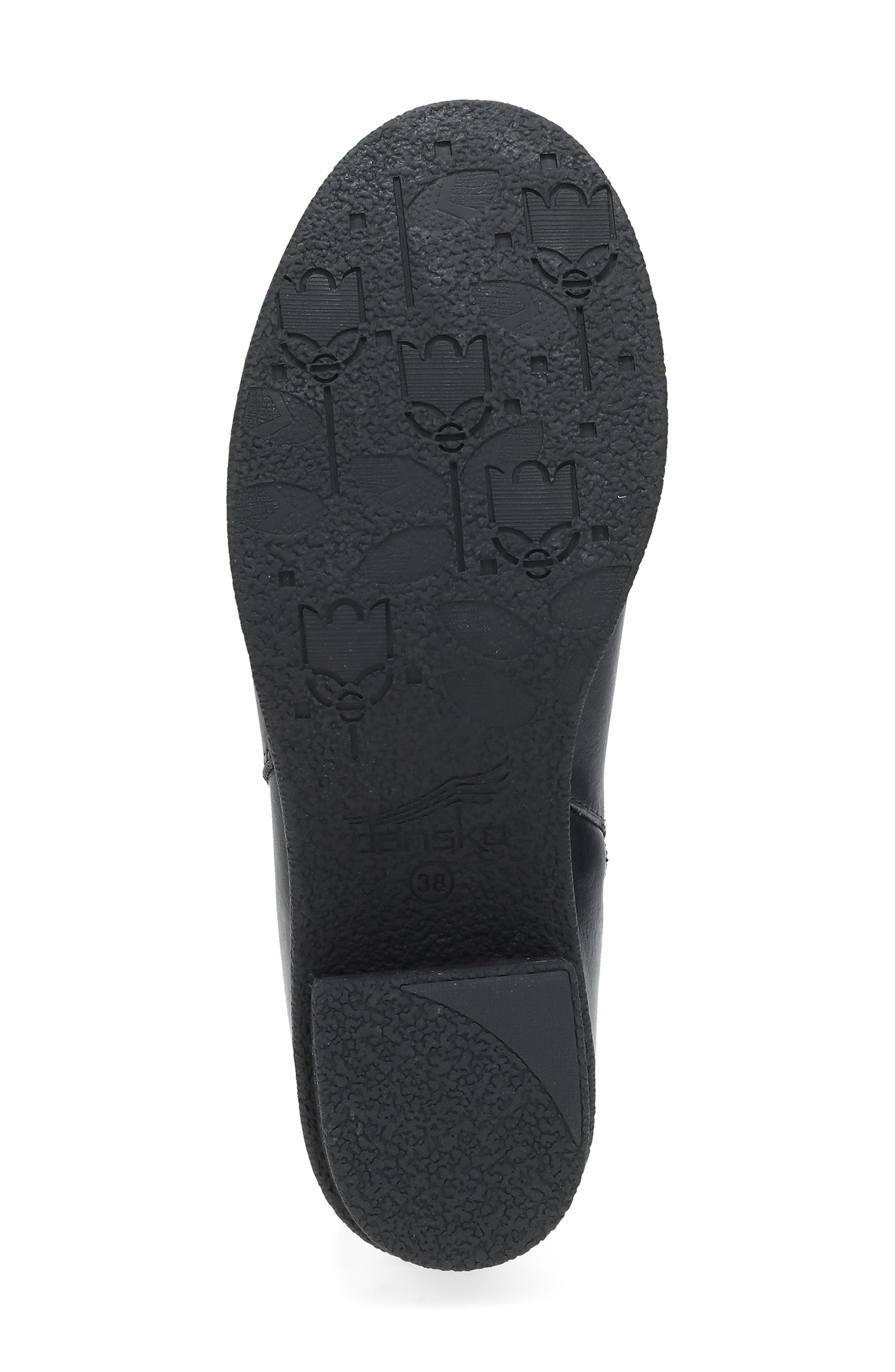 Dansko DeeDee Waterproof Western Bootie, Alternate, color, Black