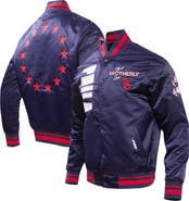 PRO STANDARD Men's Pro Standard Navy Philadelphia 76ers 2023/24 City Edition Satin Full-Snap Jacket