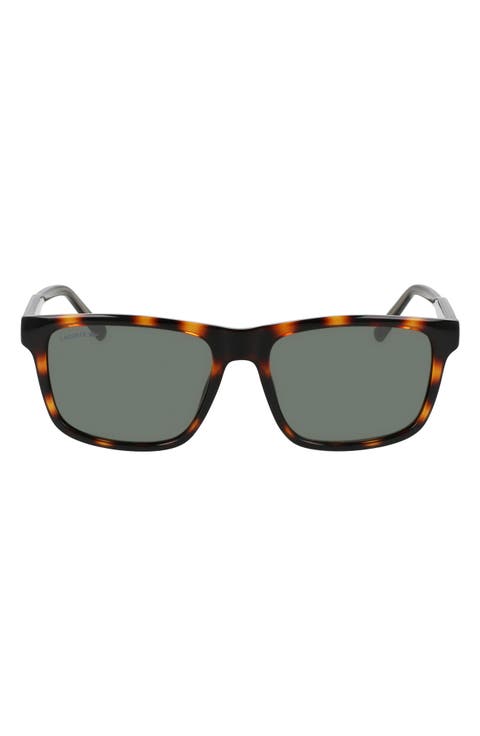 Casual Elegance 56mm Rectangular Sunglasses