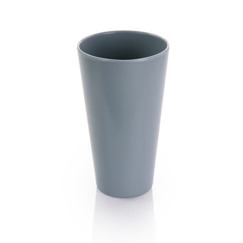 Gibson Home 12 Piece Grayson Melamine Square Dinnerware Set In Gray