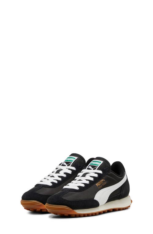 Puma Kids' Easy Rider Sneaker In Black- White