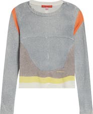 Eckhaus Latta Lapped Colorblock Cotton Baby Tee
