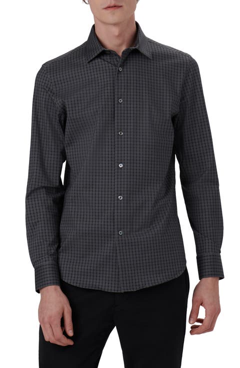 James OoohCotton® Check Print Button-Up Shirt