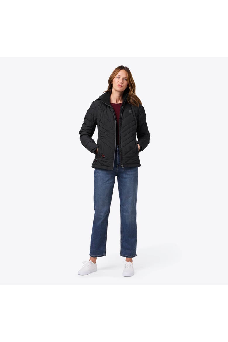 Crest Natural Down Heated Jacket, Alternate, color, Black