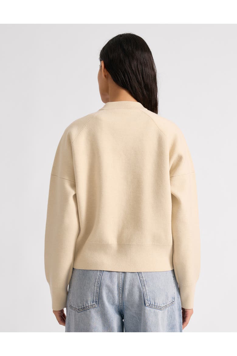 Knitted Bomber Jacket, Alternate, color, Cream