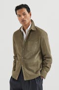 Brunello Cucinelli Suede overshirt