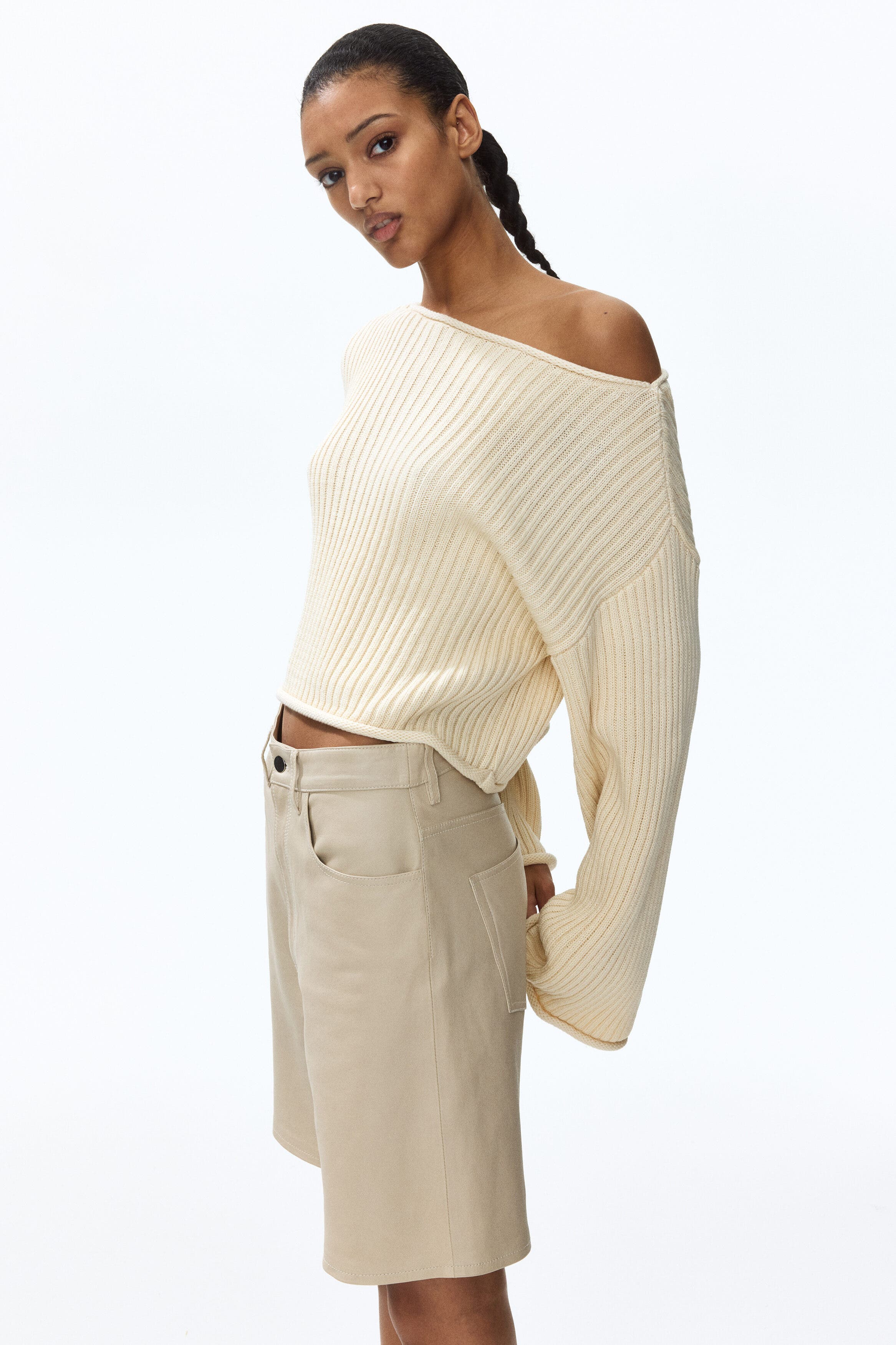Rib-knit Boat-neck Jumper - image 2