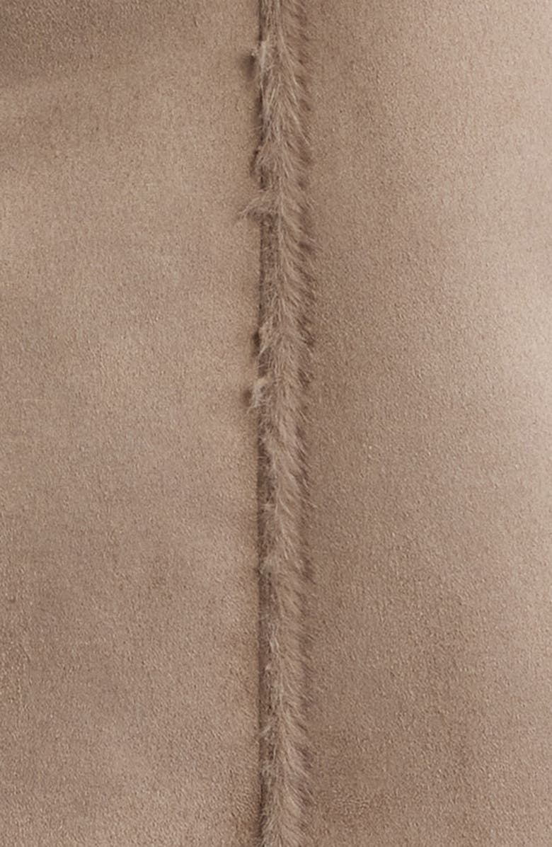 Via Spiga Double Breasted Faux Shearling Coat, Alternate, color, 