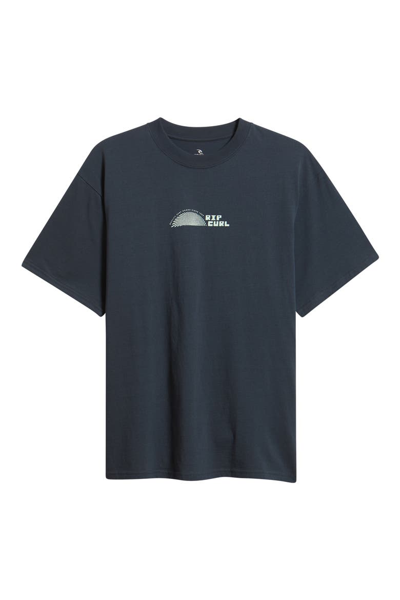 Thumb Print Cotton Jersey Graphic T-Shirt, Alternate, color, DARK NAVY