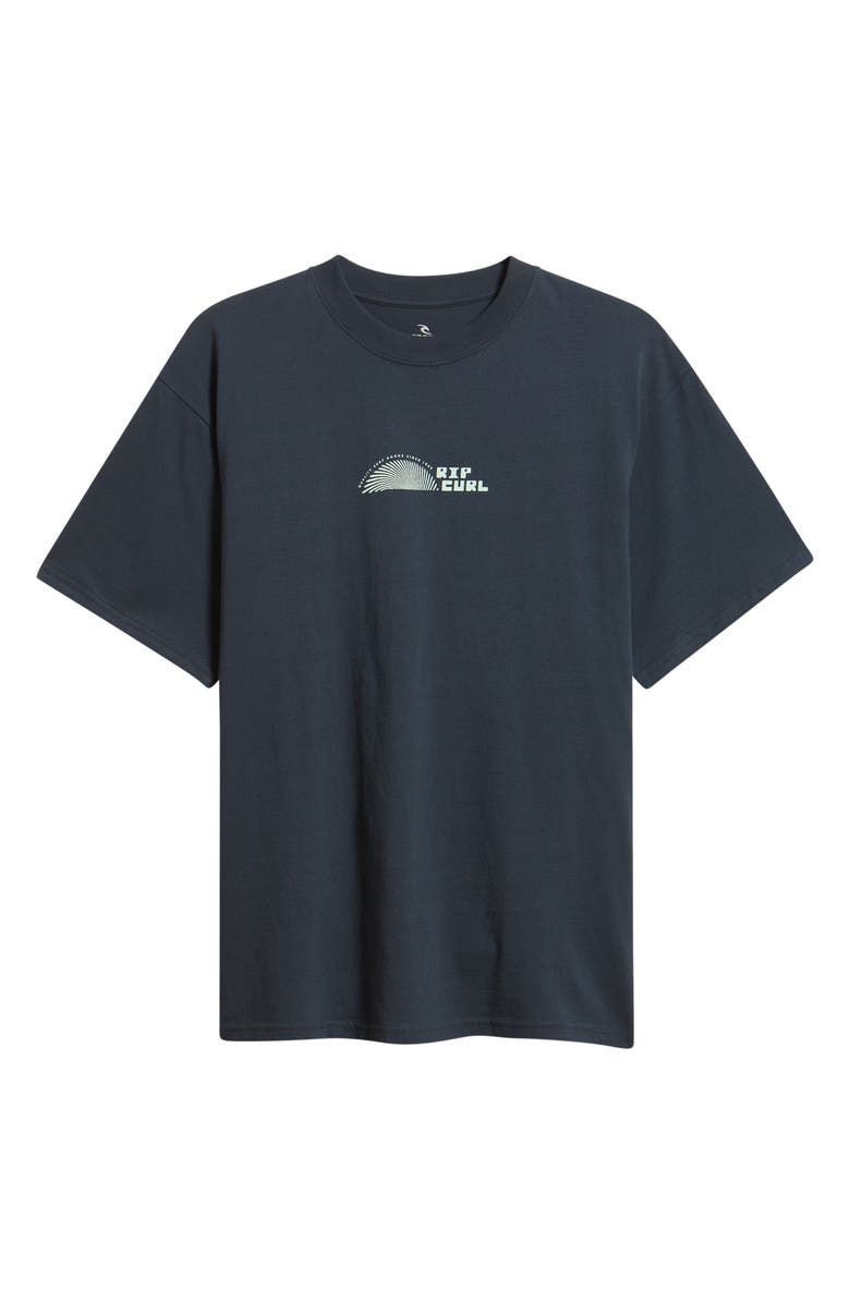 Rip Curl Thumb Print Cotton Jersey Graphic T-Shirt, Main, color, Dark Navy