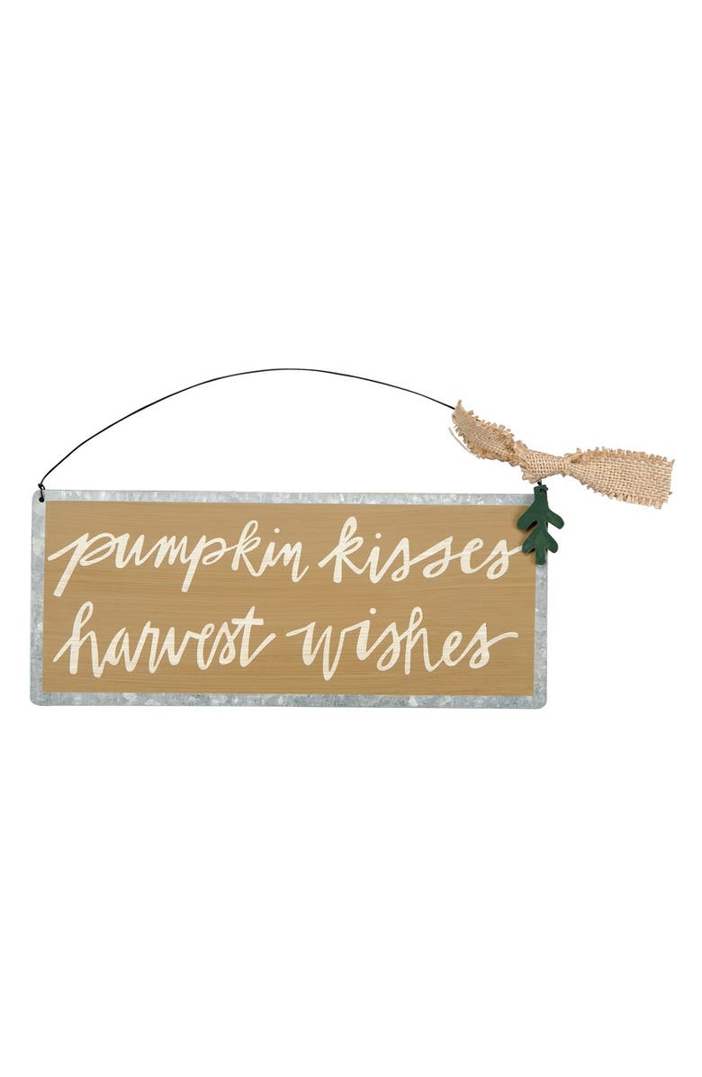 Primitives by Kathy 'Pumpkin Kisses, Harvest Wishes' Wall Art, Main, color,