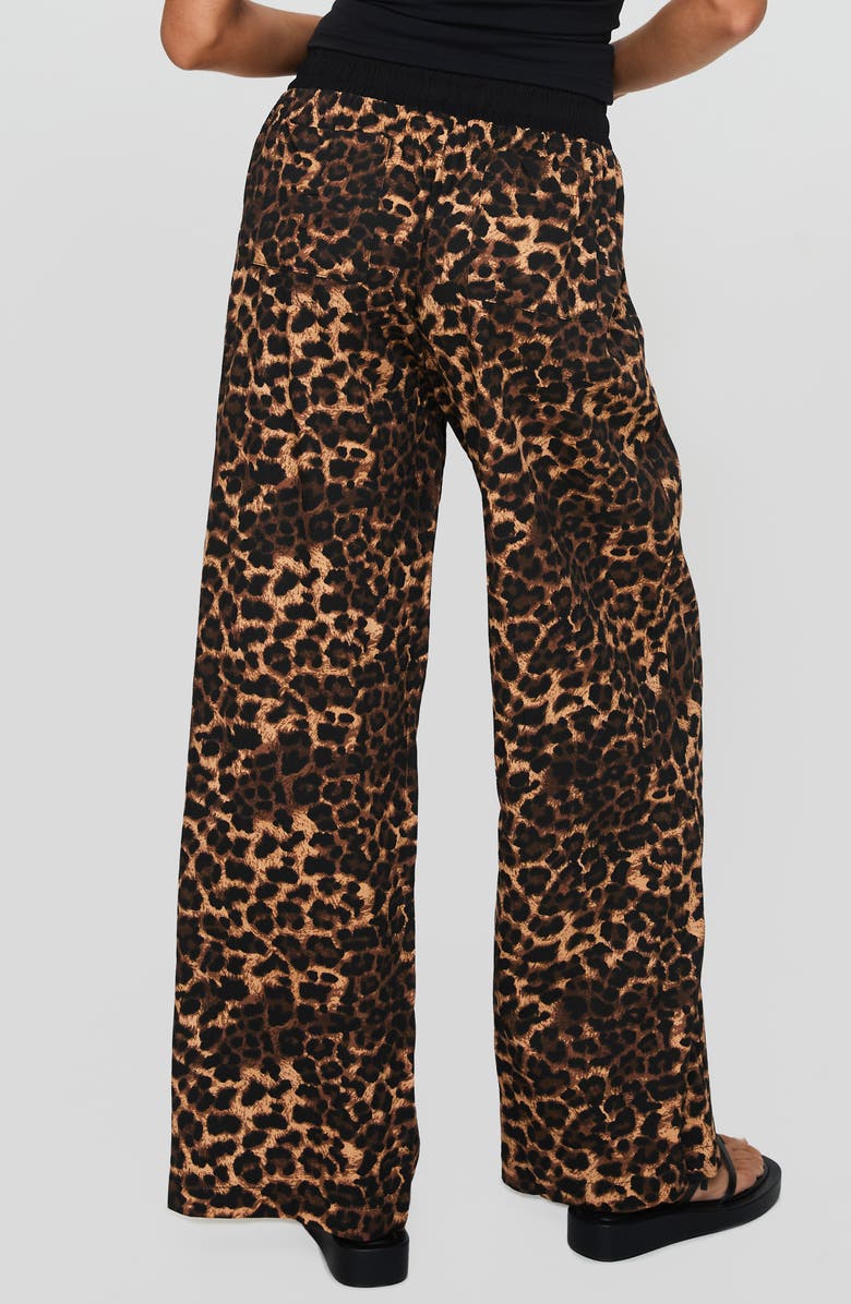 Princess Polly Zephura Leopard Print Boxer Pants, Alternate, color, Leopard
