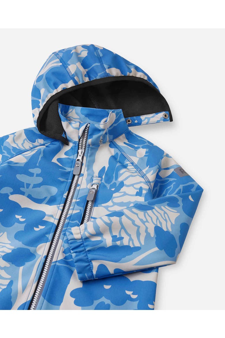 Vantti Print Softshell jacket, Alternate, color, Cool blue