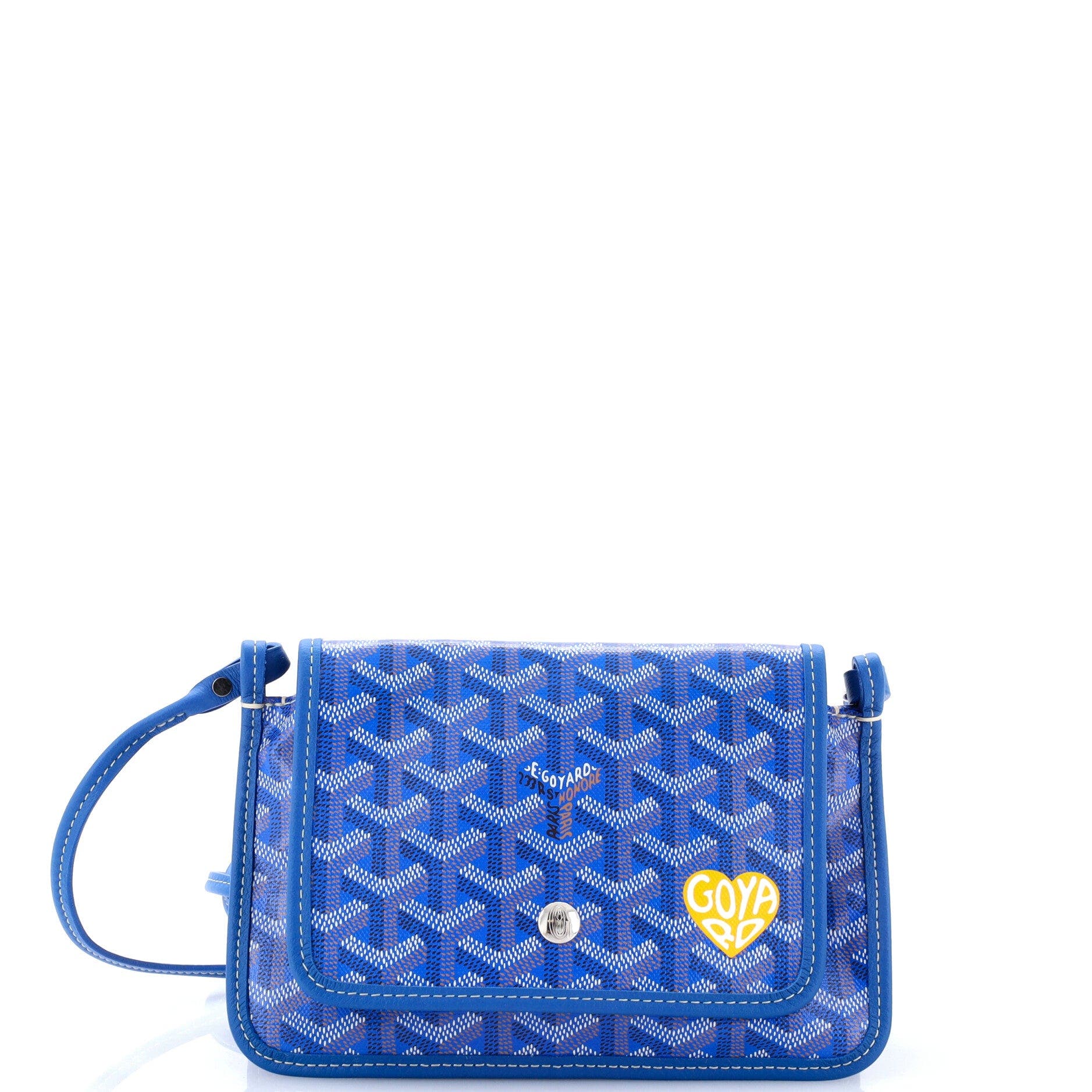 Plumet Clutch Wallet Printed Coated Canvas, Main, color, Blue