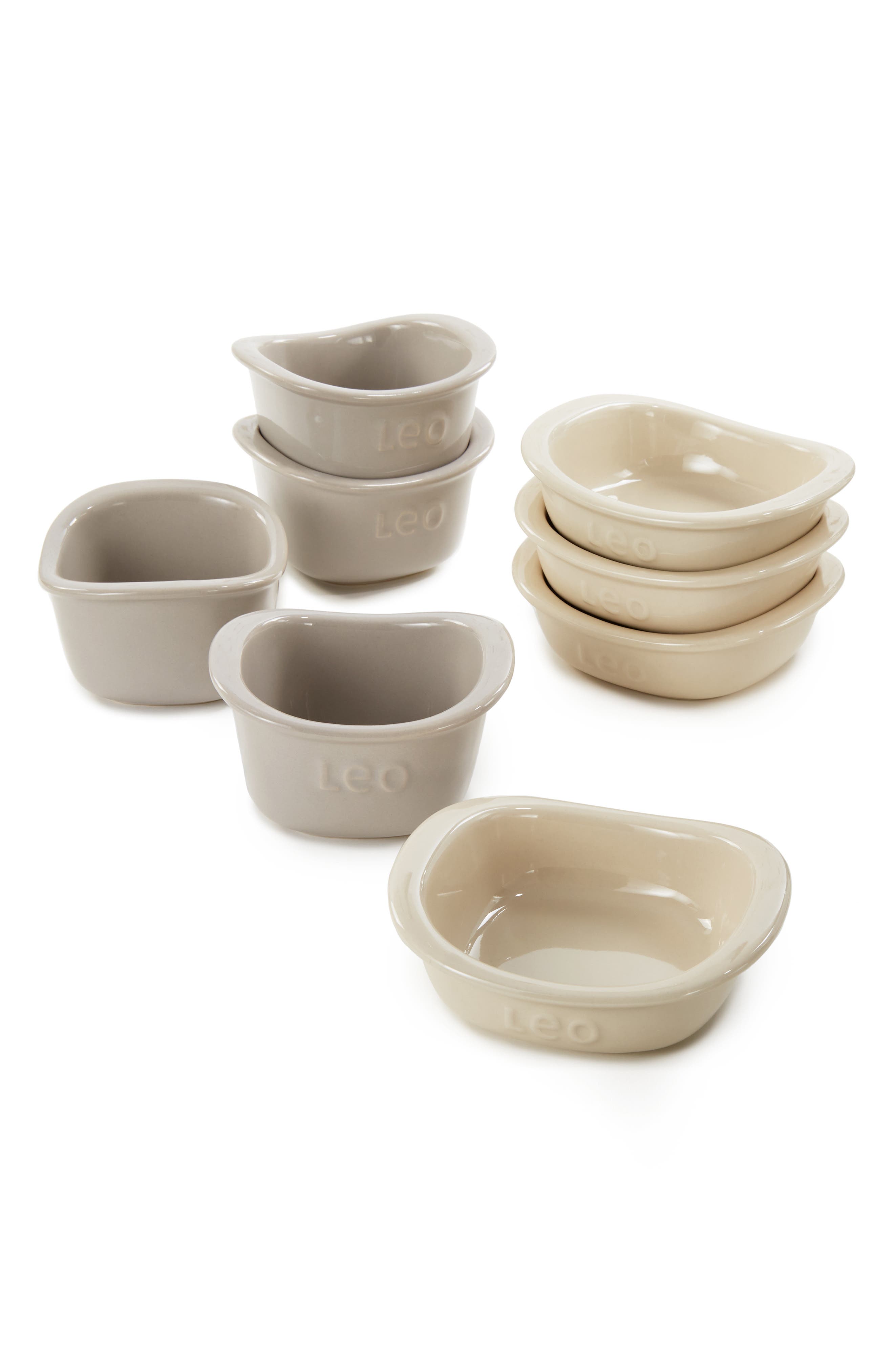 BergHOFF Leo Balance 8-Piece Moonmist Ramekin Set