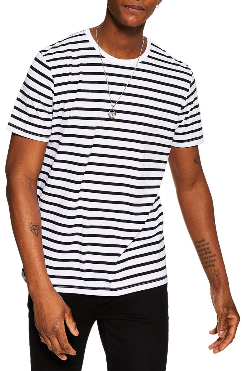 Topman Harry Stripe T-Shirt, Main, color, 