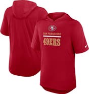 Nike Men's Nike Scarlet San Francisco 49ers Lockup Tri-Blend Hoodie T-Shirt