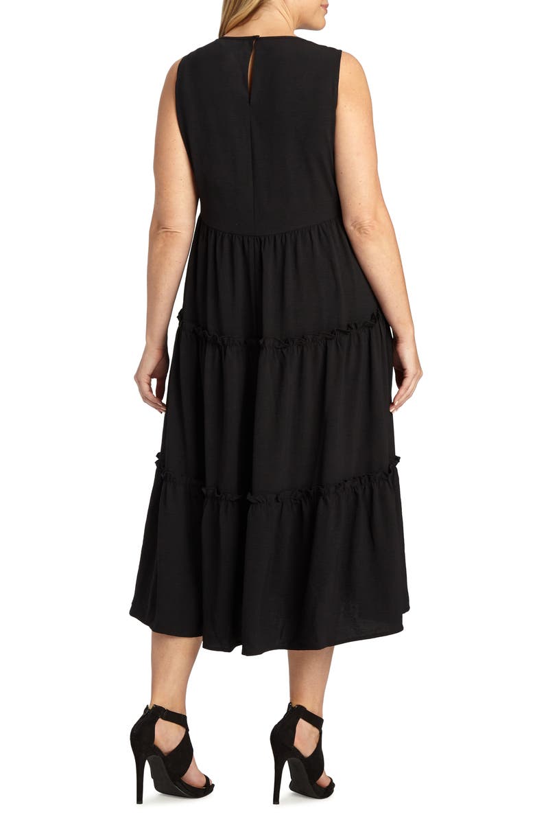 Adyson Parker Tiered Sleeveless Midi Dress, Alternate, color, 