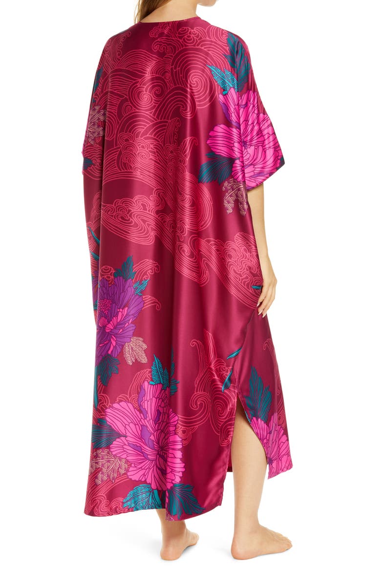 Jubako Nightgown, Alternate, color, CRANBERRY