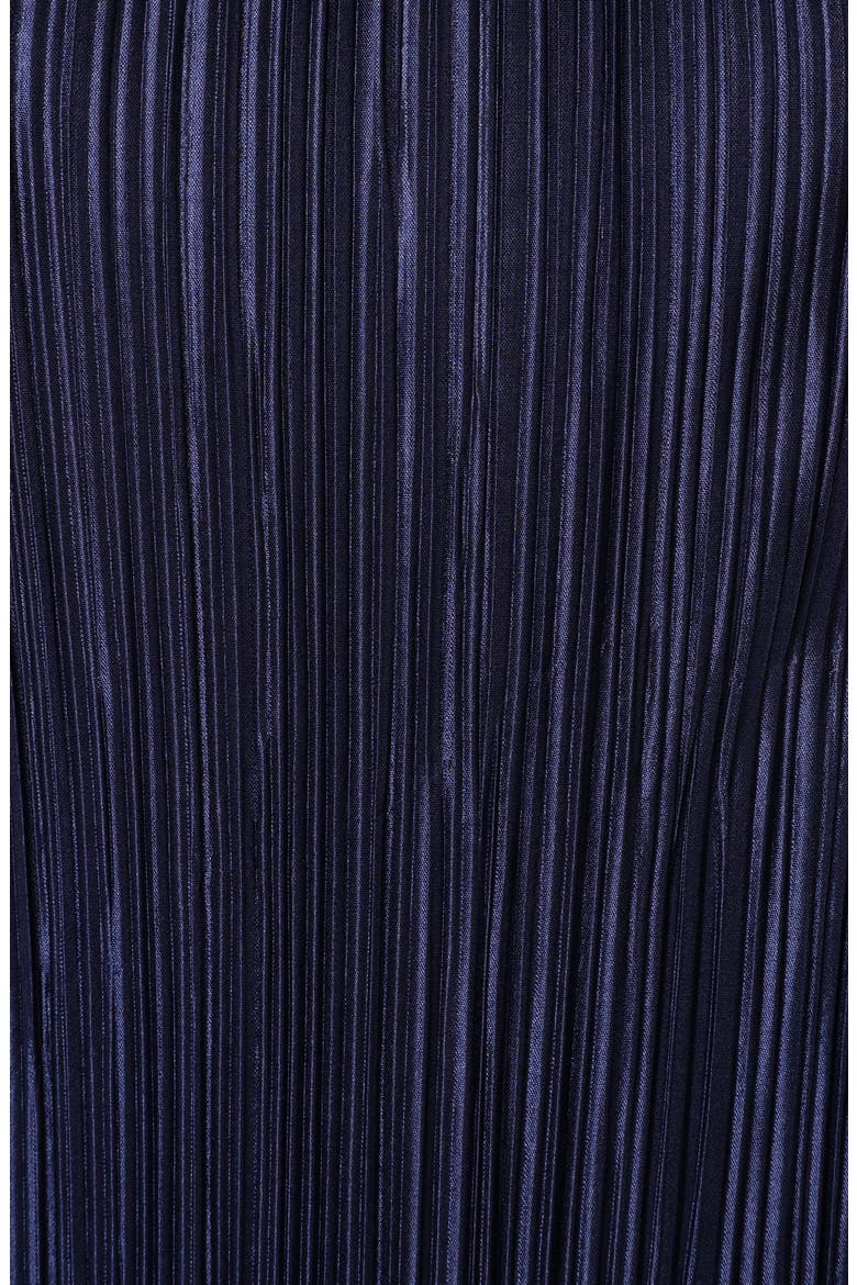 Melody Plissé Maxi Dress, Alternate, color, NAVY