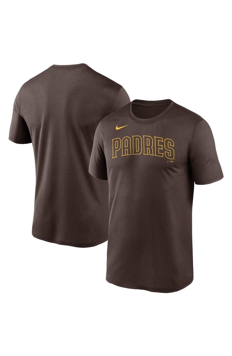 Nike Men's Nike Brown San Diego Padres Wordmark Legend T-Shirt, Alternate, color, 