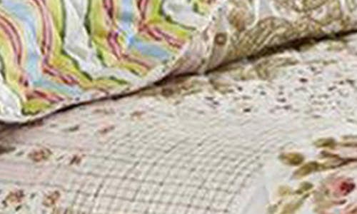 Luxury Home Patchwork Floral Print Microfiber Quilt Set