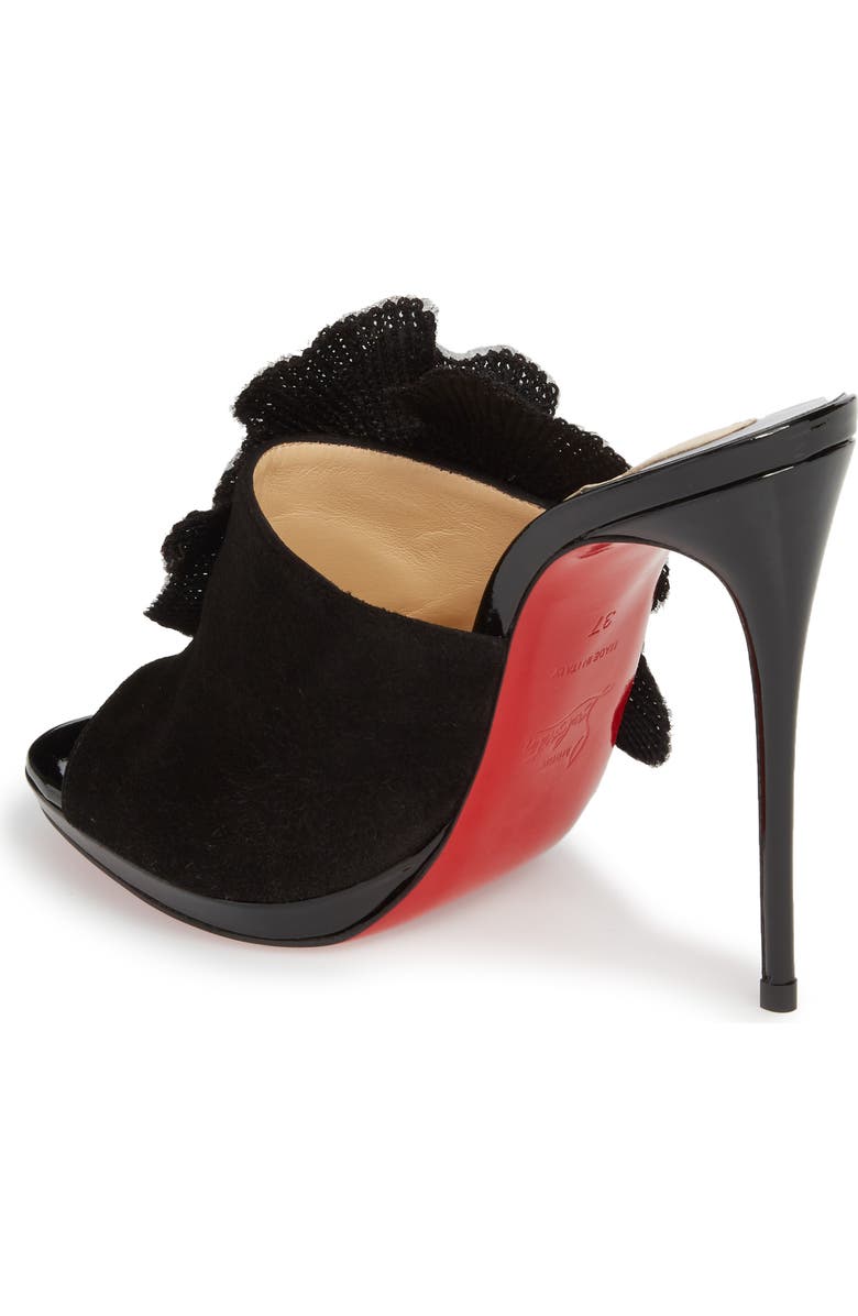 Christian Louboutin Submuline Sequin Flower Mule, Alternate, color,