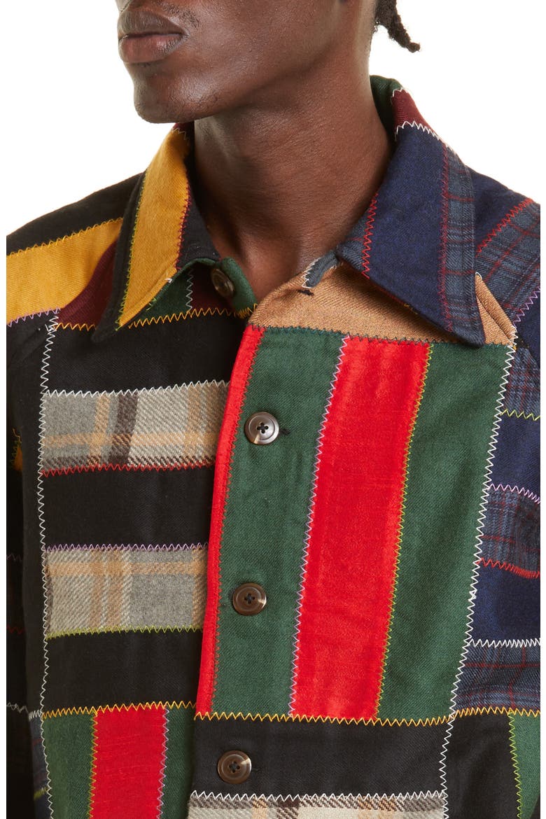 5-Bar Quilted Wool Jacket, Alternate, color, MULTI