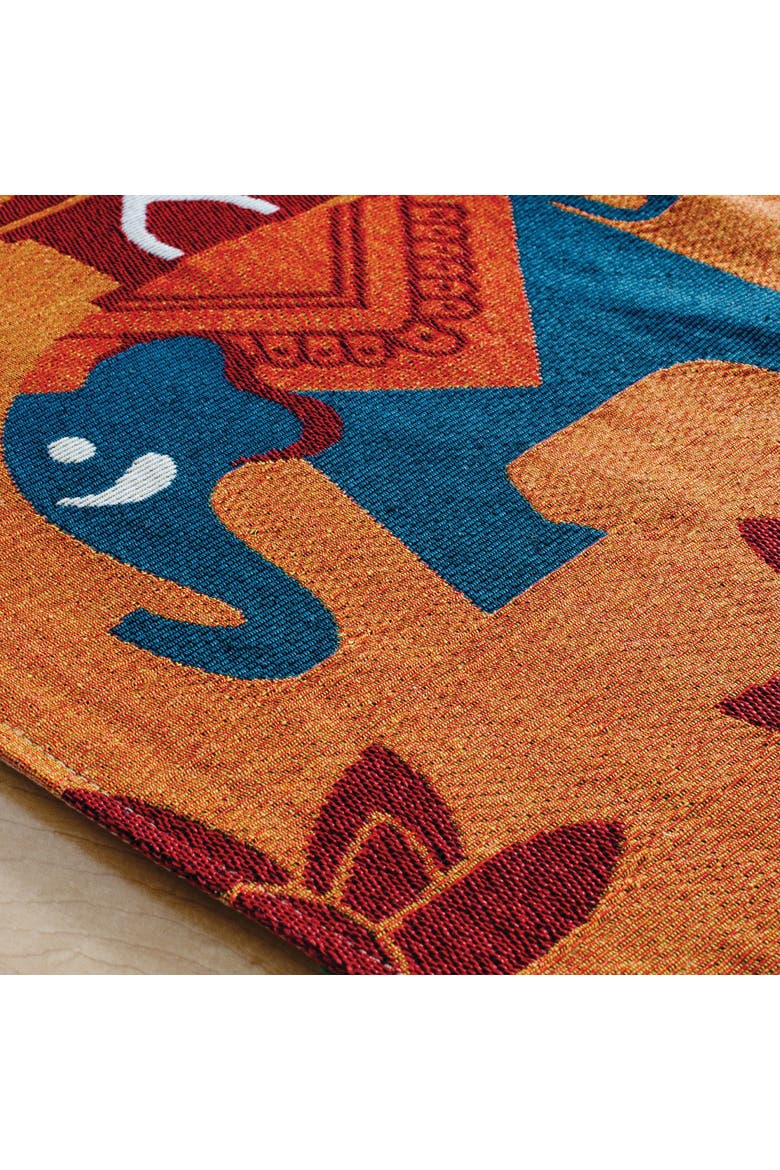 Indian Decorative Runner, Alternate, color, orange