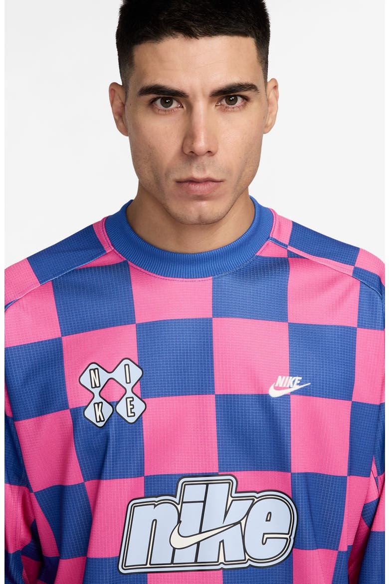 Goalie Away Oversize T-Shirt, Alternate, color, GAME ROYAL/ PINKSICLE