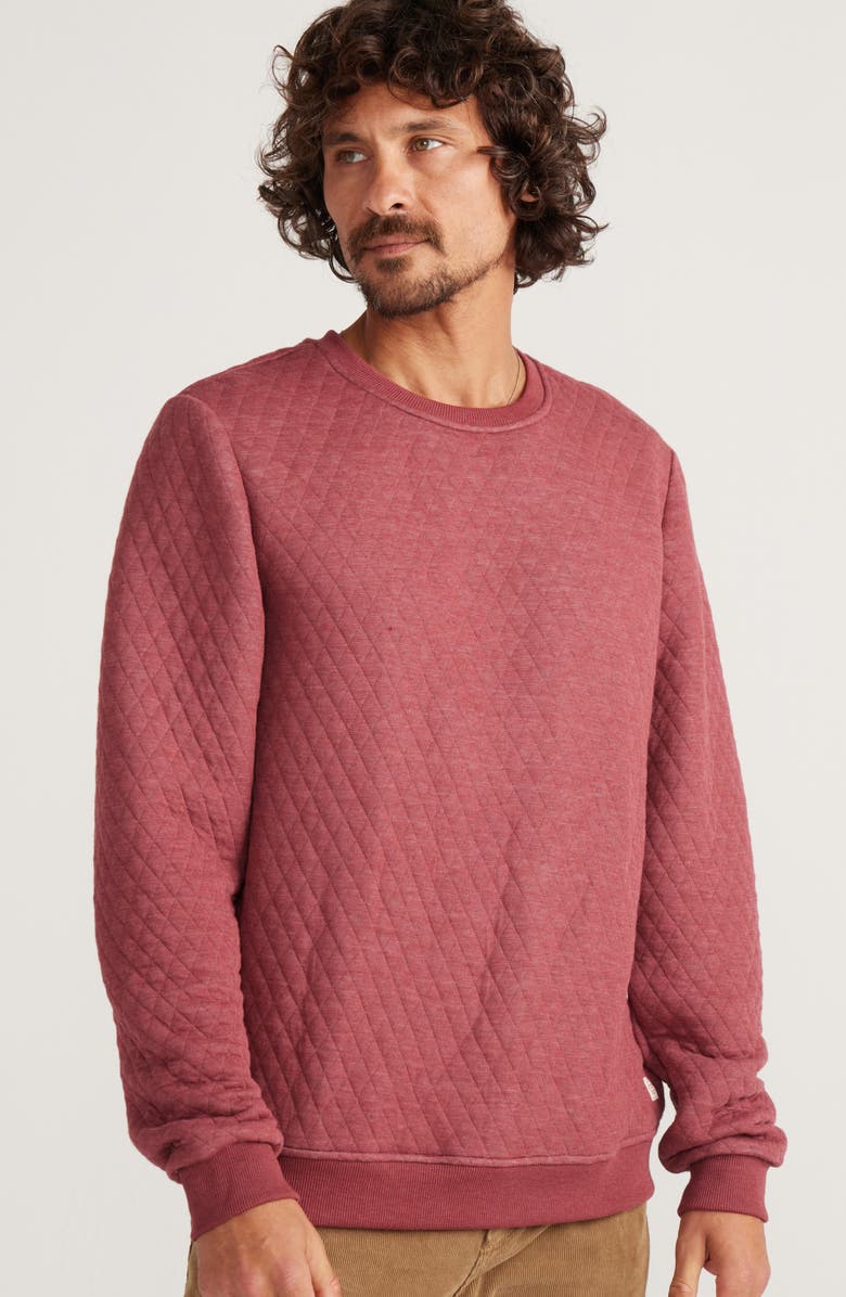 Marine Layer Corbet Quilted Sweatshirt, Alternate, color, 