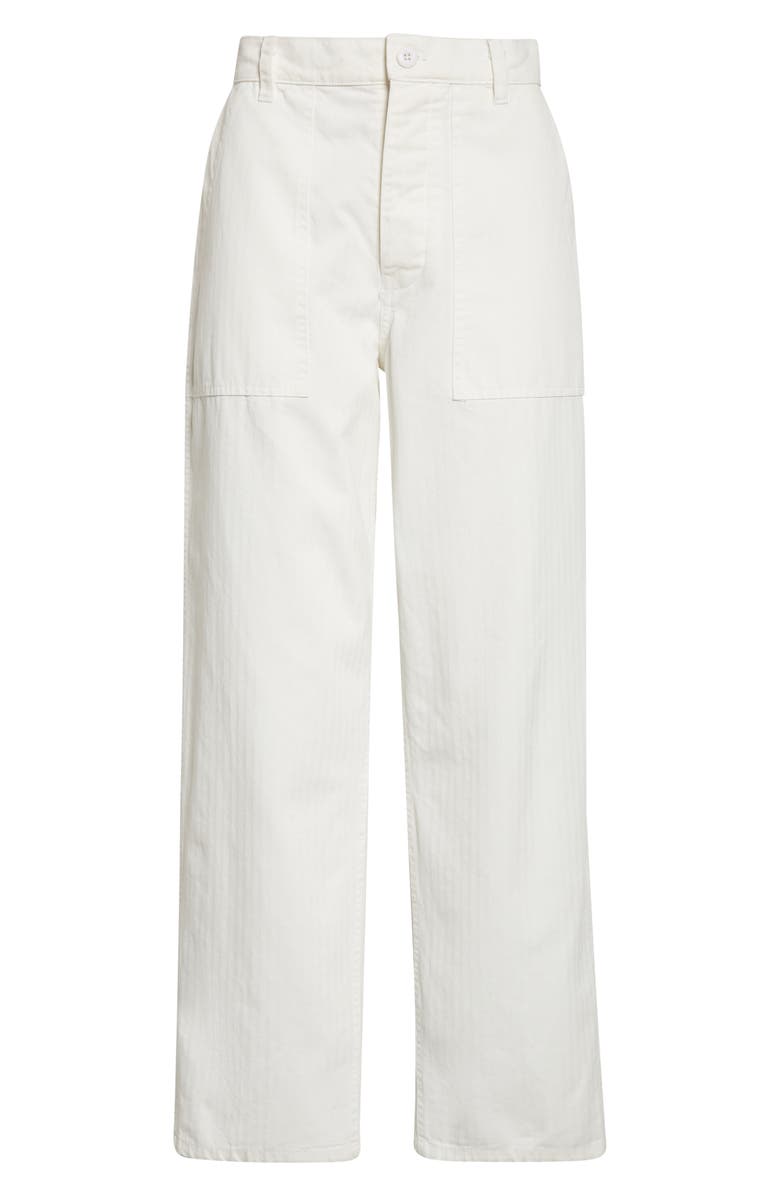 Nili Lotan Earl Ankle Straight Leg Pants, Alternate, color, Vintage Cream
