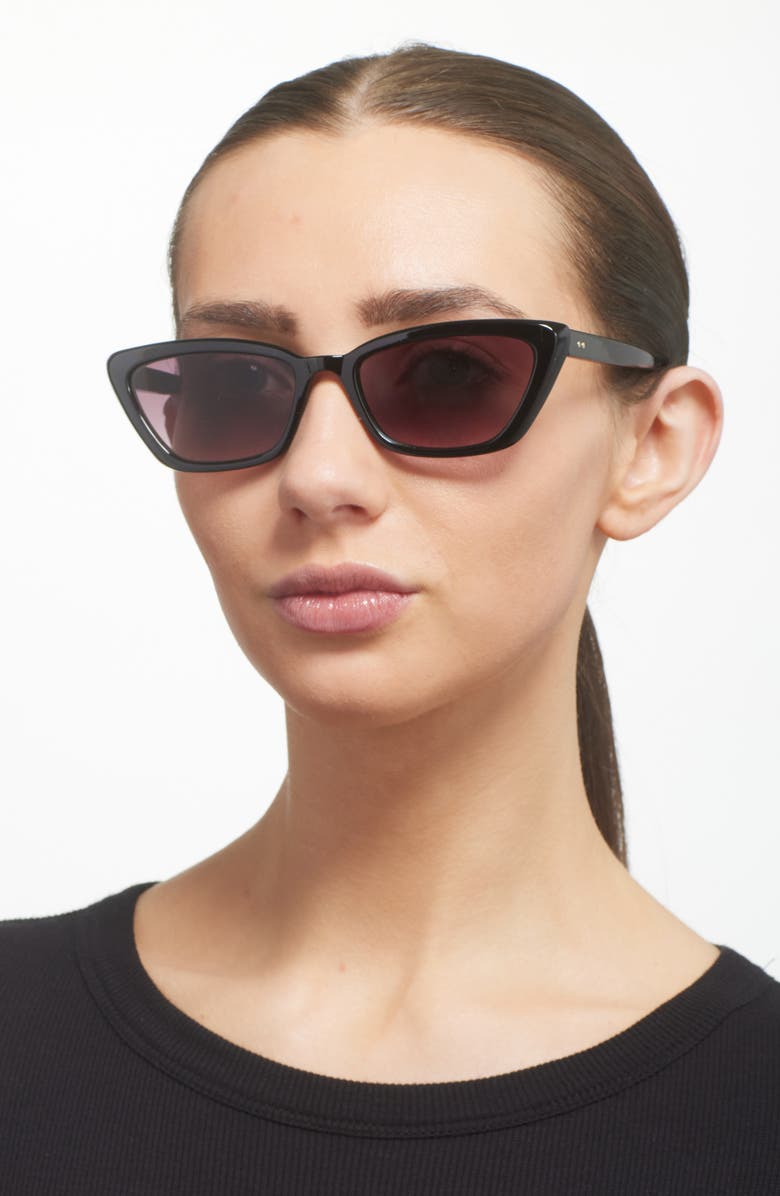 BP. Gradient Cat Eye Sunglasses, Alternate, color, Black